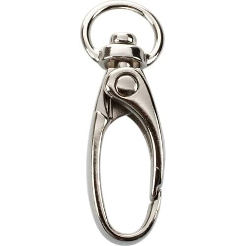 Promotion! 10 Pcs D Swivel Trigger Clips Hooks Metal Key Ring Lobster Clasps