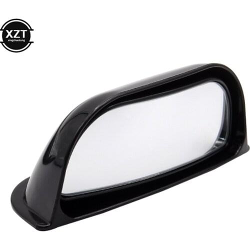 Car Mini Rearview Car Mirror Assitant Wide Angle Trapezoid Blind Spot Side Rear View Mirror Rain Shade Auto Accessories