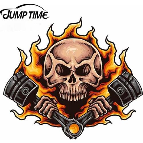 JumpTime 13 x 11.7cm Speed Demon Car Stickers Trunk Laptop Decal Motorcycle RV Occlusion Scratch Car Styling