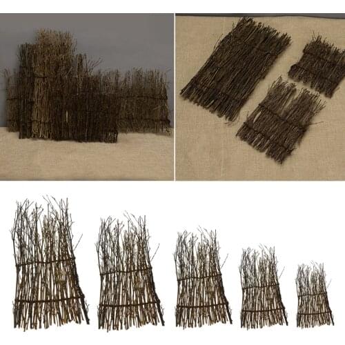 5 Sizes Garden Divider Screening Border Bamboo Slat Willow Reed Brushwood Fence Roll