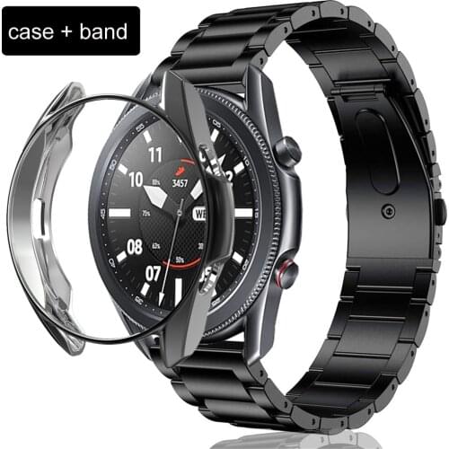 Case + band for samsung galaxy watch band 45mm 41mm active 2 40mm 44mm galaxy watch 46mm huawei watch gt 2e strap and cases