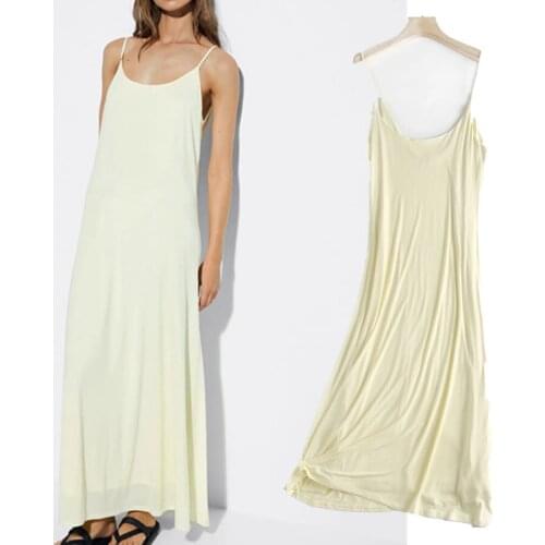 Jenny&Dave Summer Dress Women England Style Fashion Sexy Spaghetti Strapless Lyocell Beach Holiday Long dress Women Vestidos