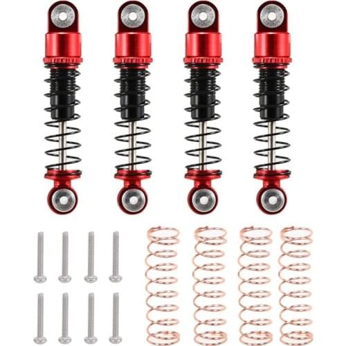 For Axial SCX24 90081 1/24 RC Crawler Car Metal Adjustable Shock Absorber Damper Set Upgrade Parts Accessories