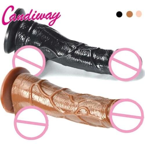Perfect Penis Realistic Dildo masturbation soft silicone SkinTech Big Anal plug porn BASICS Suction Cup ,Sex Toys for Woman