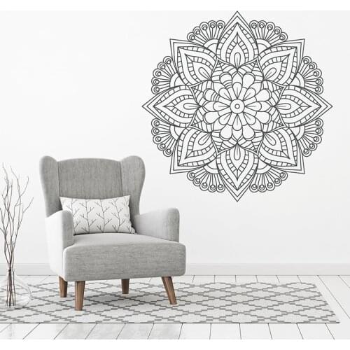 Creative Design Mandala Wall Stickers Vinyl Home Decor for Living Room Bedroom Yoga Studio Decals Removable Art Mural Large 4767