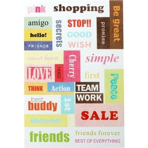 HOT SALES!!! 6 Pcs/Lot Kids DIY Retro Calendar Paper Sticker for Scrapbook Diary Photo Album