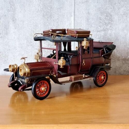 Model-car Gifts Elegant Access Ironwork Crafts Tin Retro Handmade Model Works Collection Handicraft Decorations Nostalgic