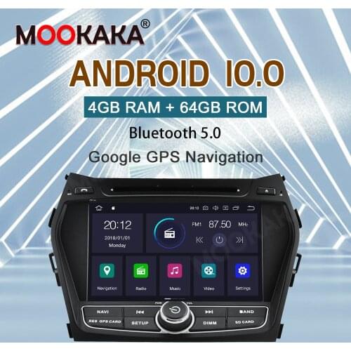 Android 10.0 CD DVD Player For Hyundai IX45/Sante Fe 2014-2018 Multimedia Headunit Auto Stereo GPS Navigation Radio Carplay