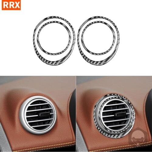 For Benz Smart Fortwo 451 Coupe Cabrio Pure Pulse Passion 2011 2012 2013 2014 2015 Carbon Fiber Dashboard Air Outlet Car Sticker