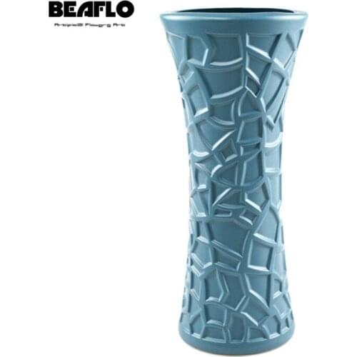 Unbreakable Flower Vase Home Decoration Imitation Glaze Flower Pot Plastic Vase Table Arrangement For Flower Living Room Office