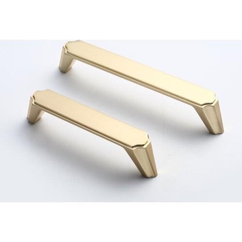 The New Black Furniture Zinc Alloy Drawer Handle The Modern Minimalist Chinese Cabinet Hand-in-hand Wardrobe Doorknobs Wholesale