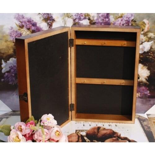 New American-style wooden antique gift box with a resin key box storage box SF-237B