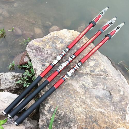 2020 Portable Rock Carp rod Telescopic Sea Fishing Rod Spinning rod 4.5m 5.4m 6.3m carbon fiber Ultralight hard Feede