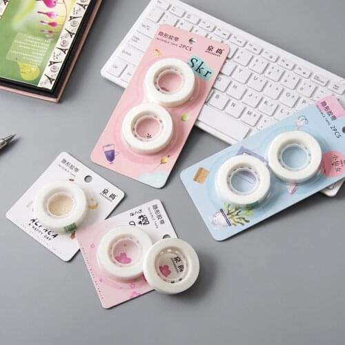 Transparent Tearable Correction Tape School Stationery Masking Tape Adhesive Finishing Tape