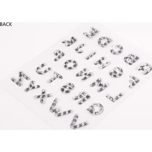 Retro Capital Letters Clear Transparent Rubber Stamp Seal For DIY Stationery Scrapbooking Card Making Album Decoroation Supplies