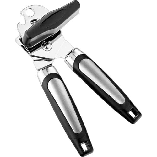 Can Opener Handheld, Can Opener Smooth Edge Manual, 4-In-1 Professional Stainless Steel Sharp Blade Safe Cover