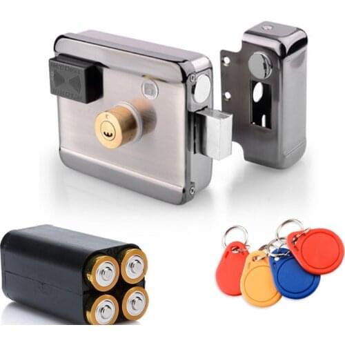 Door Access Control System Keyless Electronic Door Lock Swipe IC13.56mhz Card LOCK Remote control Lock Key Swipe Locks 1000Users