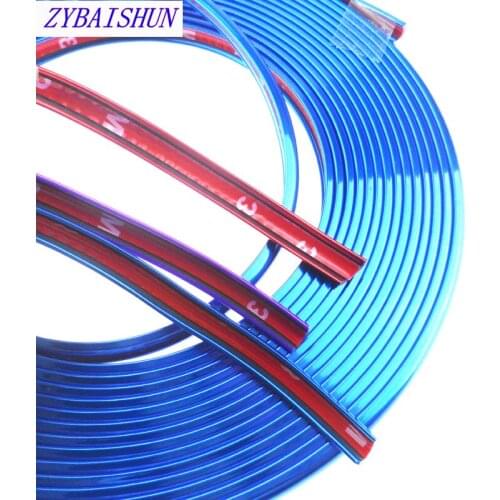 Car-styling 8 Meter chrome decorative strip Wheel hub protection/Grille/body decoration sticker for Jaguar XF XJ XJS XK S-TYPE