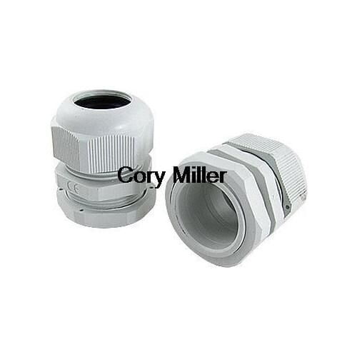 Waterproof M32 Plastic Cable Glands Joints White