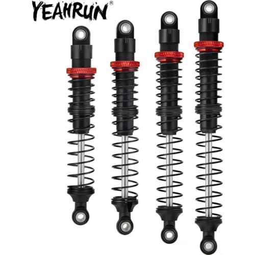 YEAHRUN 4pcs/set Alloy Metal Shock Absorber 90mm/100mm/110mm/120mm for 1/10 RC Car D90 Trx4 SCX10 Wraith