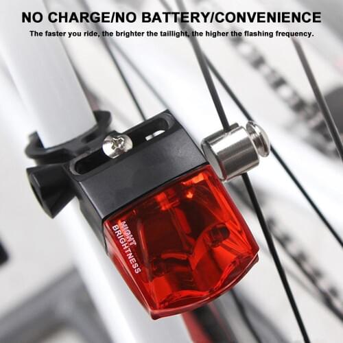 Wasafire Safety Warning Night Riding MTB Road Rear Taillight Lamp 5 LED Bicycle Tail Lights High Brightness Self-Powered IPX4