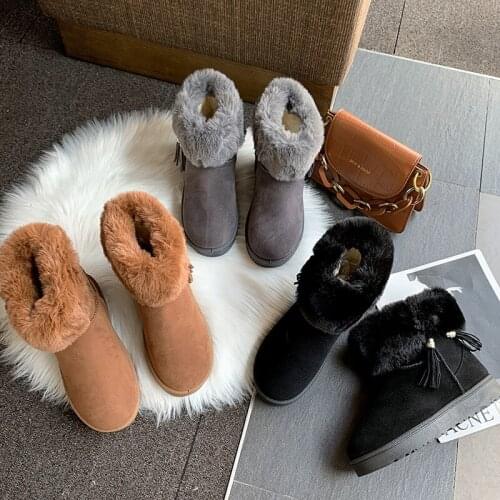 2019 Booties Ankle For Women Snow Boots Black Women Boots Winter Shoes Hot Platform Female Warm Botas Muje O6-57