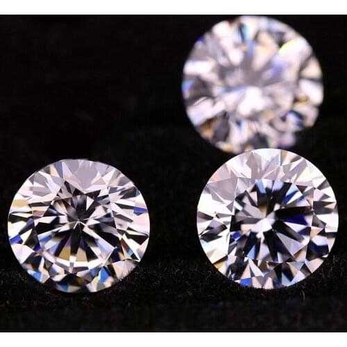 Hot Sale Round 3mm-5mm loose moissanite diamonds DEF color VVS Clarity Moissanite 0.1-0.5 carat quality better white moissanite