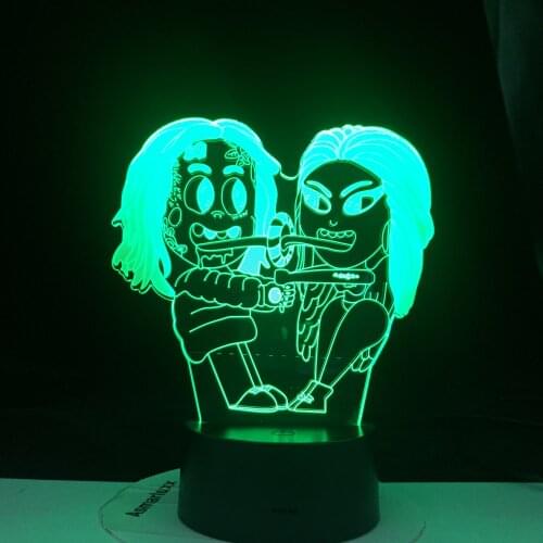 Rapper 6ix9ine Character Famous Fans Popular Gifts Family Party Decor 16 Colors Night Lamp Dropshipping