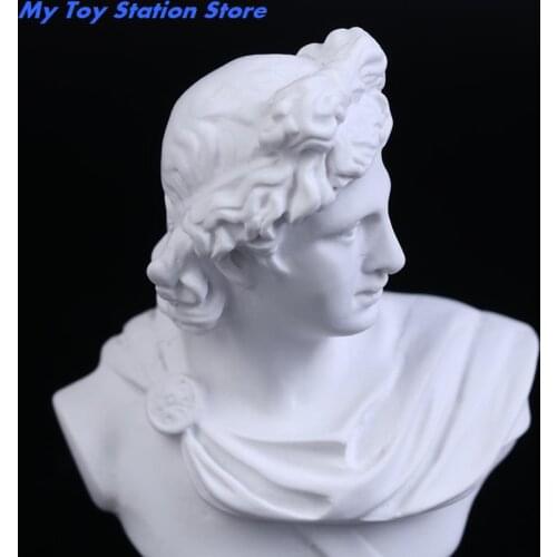 1Pc Dollhouse Miniature 7CM Mini Resin Sculpture Apollo Bust Sculpture Home Ornaments Decor