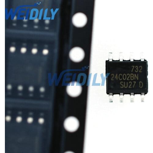 10PCS/Lot 24C02 24C02BN AT24C02 24C02B SMD IC Chip SOP-8 New Original SOP8