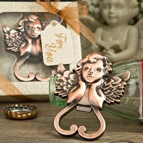 100pcs Little Angel Bottle Opener Wedding Favors And Gifts For Guests Wedding Souvenirs Party Supplies Free Shipping