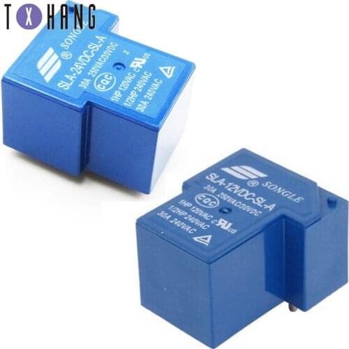 2PCS Power relays PCB Type SLA-05VDC-SL-A SLA-12VDC-SL-A SLA-24VDC-SL-A 5V 12V 24V 30A 4PIN