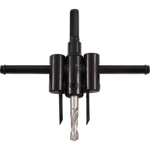 30mm-120mm Adjustable Metal Alloy Steel Wood Circle Hole Saw Drill Bit Cutter Kit DIY Reaming Device Reamer