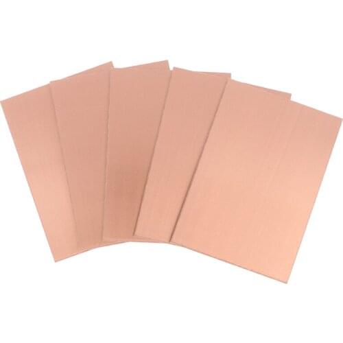 5 pc 7*10CM Single Side Circuit Board Copper Clad Plate Laminate Universal PCB Circuit Board Glass Fiber Reinforced Copper