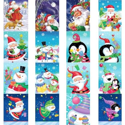 5D Diamond Painting Cross Stitch Embroidery Complete Kit DIY Holiday Christmas Gift Painting Home Wall Christmas Decorations
