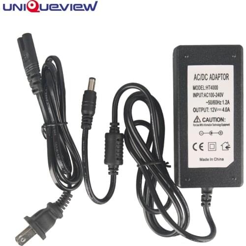 AC100V-240V to DC 12V 4A CCTV Camera DVR Security System Power Supply Adapter