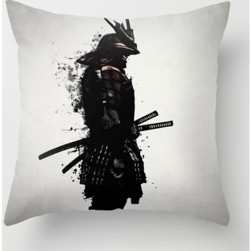 Armored Samurai Cushion Cover Decorative Pillow Cover Case Seat Car Home Decor Throw Pillowcase Decoration