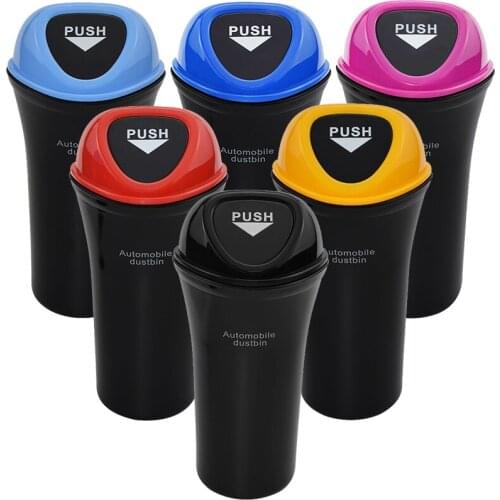 Car Trash Can Organizer Garbage Holder Automobiles Storage Bag Accessories Auto Door Seat Back Visor Trash Bin Paper Dustbin