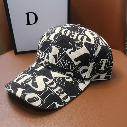 HT205 Hip Hop Baseball Cap Flat Hat for Mens and Womens Korean Style Cap Letter Printed Snapback Fashion Size New Adult