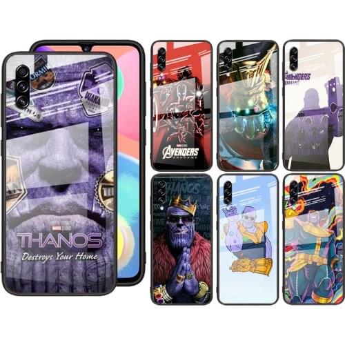 Tempered Glass Cover Marvel Thanos Infinity Gauntlet For Samsung Galaxy S21 Ultra Plus 5G M51 M31 M21 Shockproof Phone Case