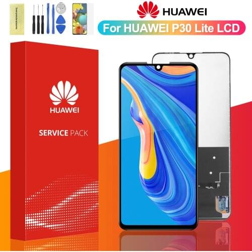 Original AMOLED Display For HUAWEI P30 Lite Lcd Display Touch Screen Digitizer Assembly For HUAWEI Nova 4E MAR-LX1 LX2 AL01