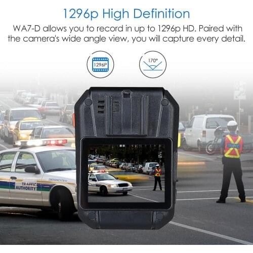 For BOBLOV WA7-D HD 1296P 2.0" Body Worn Surveillance Camera Recorder with Infrared Night Vision Mini Camcorder r60