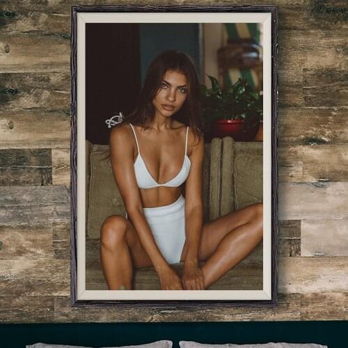 E353 Leticia Vigna Sexy Model Movie Star Wall Silk Cloth Poster Art Home Decoration Gift