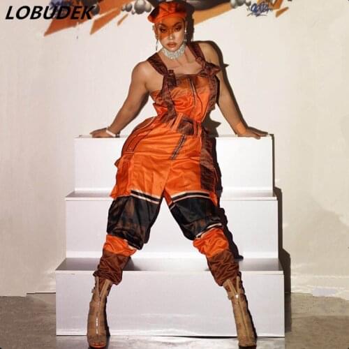 Camouflage Jumpsuit Hip Hop Dance Wear Bar Nightclub Female Singer Stage Costume Festival Party Dance Team Performance Clothes
