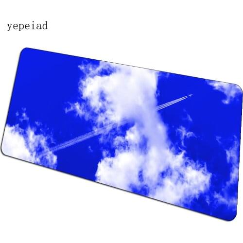 Sky Earth mousepad 90x40cm water Computer mouse mat gamer gamepad pc Sunbeam gaming mousemat desk pad office padmouse
