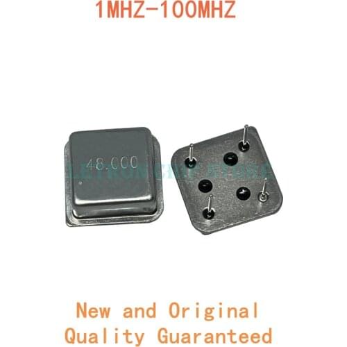 5PCS Square Active crystal oscillator 1MHZ-100MHZ 4MHZ 6MHZ 8MHZ 10MHZ 11.0592MHZ 12MHZ 20MHZ 22.1184MHZ 24MHZ 27MHZ 40MHZ 48MHZ