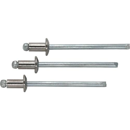 M6.4 M6.4*12 M6.4x12 M6.4*16 M6.4x16 Aluminum AL DIN7337 Self-Plugging Pull Nail POP Decoration Round Flat Head Blind Rivet