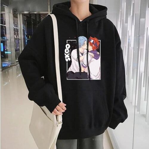 Fashion Japanese Anime SK8 The Infinity Hooded Sweatshirts Men Women Funny Manga Skateboard Boys Graphics Streetwear Hoodies Top