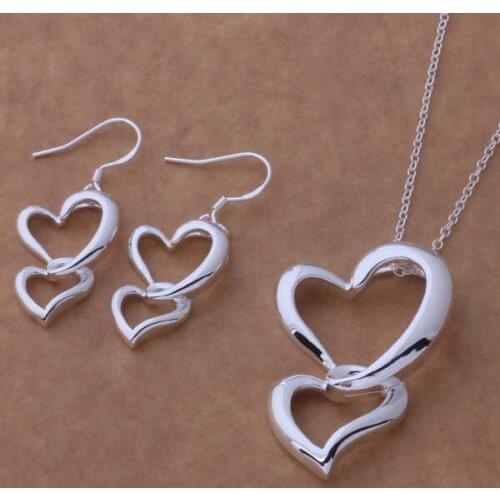 Wholesale High quality silver plated Fashion jewelry Necklace earrings WT-238