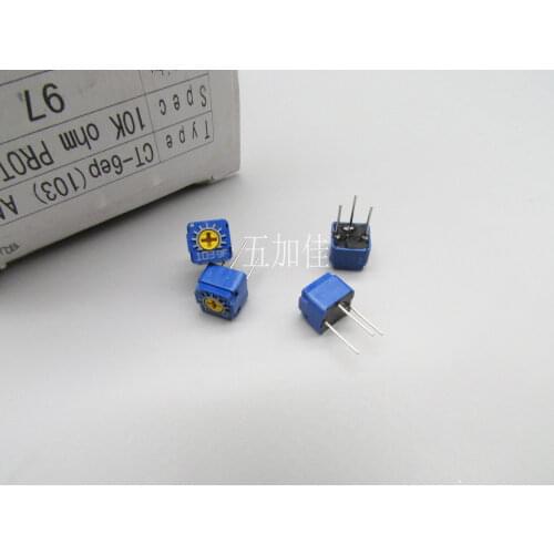Original new 100% CT6EP103 CT-6EP 10K top adjustable precision potentiometer (SWITCH)